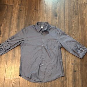 Van Heusen Men's Charcoal Button Down Shirt